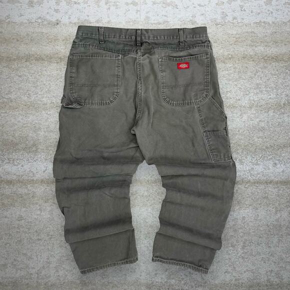 Dickies Other - Vintage Dickies Carpenter Pants Sage Green Canvas Baggy Dungarees Work Wear 90s